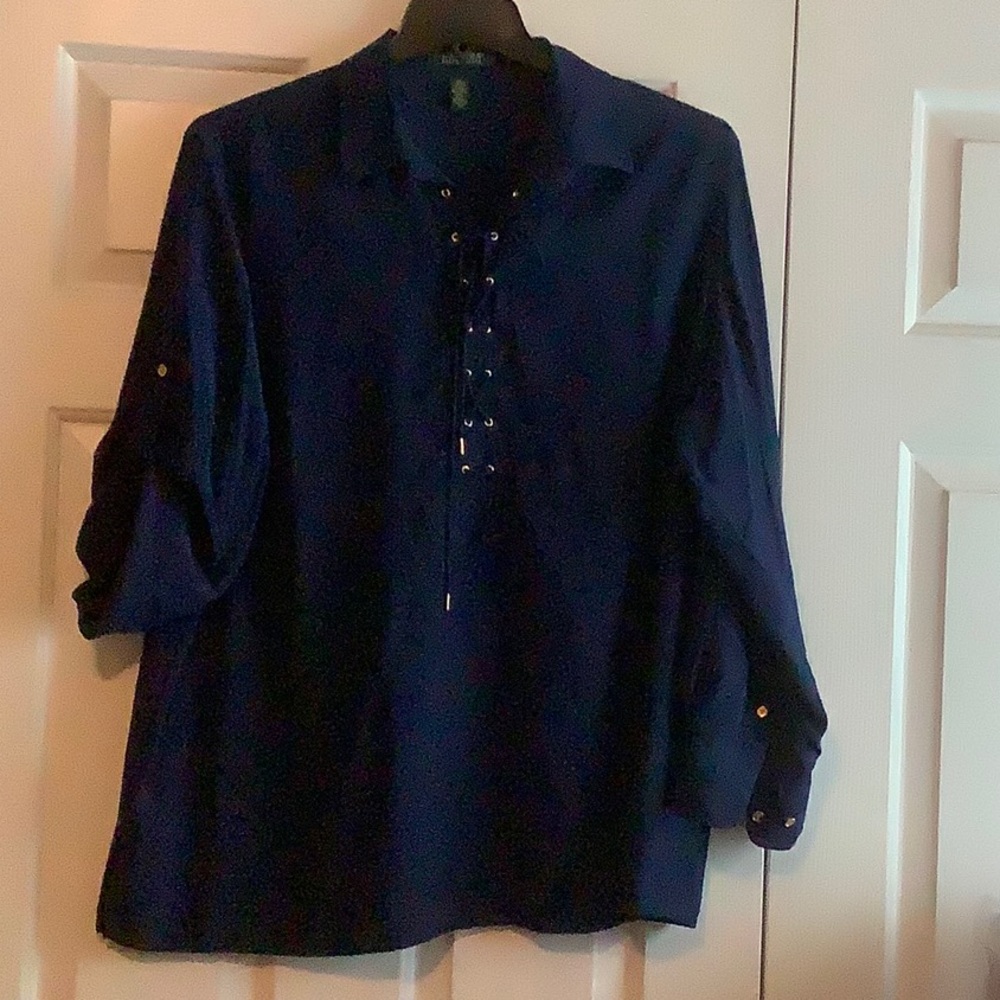 Lace-front Blouse